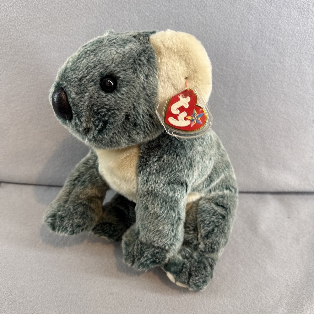 Ty Large Plush Beanie Buddy - EUCALYPTUS the Koala Bear (9.5 Inch) NEW MWMTs